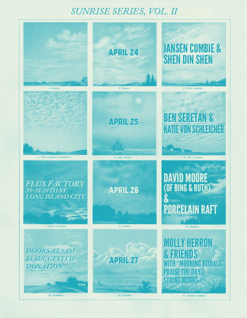 April 25 - 27th; Doors open at 5:00am,
Shows begin between 5:30am and 6:00am (depending on light)