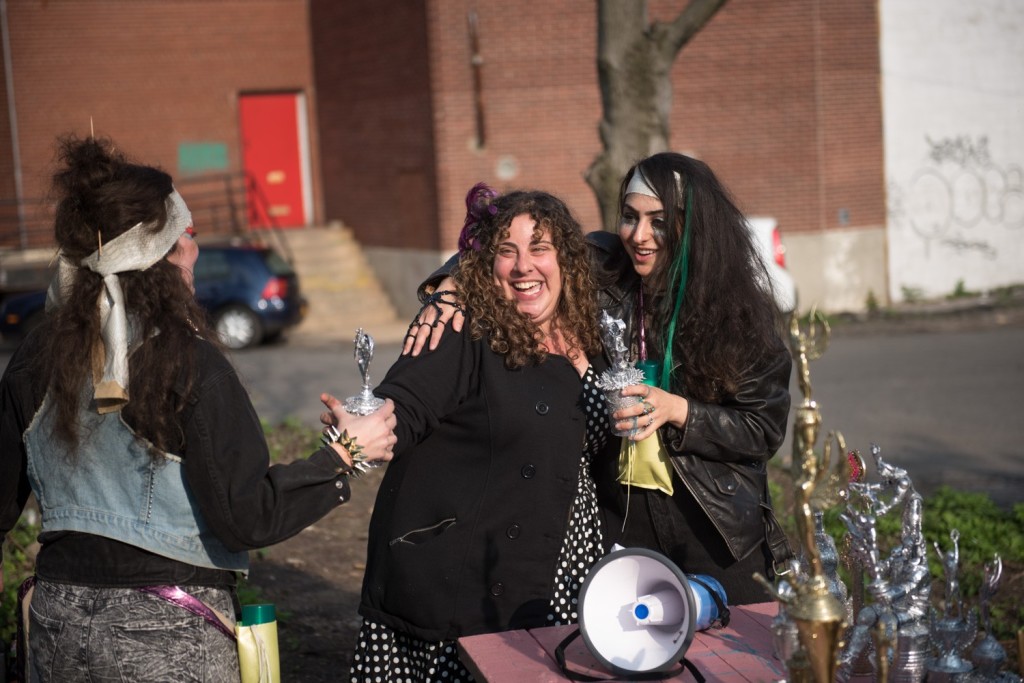 Flux-a-Thon lead organizers, Carina Kaufman, Oriana Leckert and Caroline Partamian.
